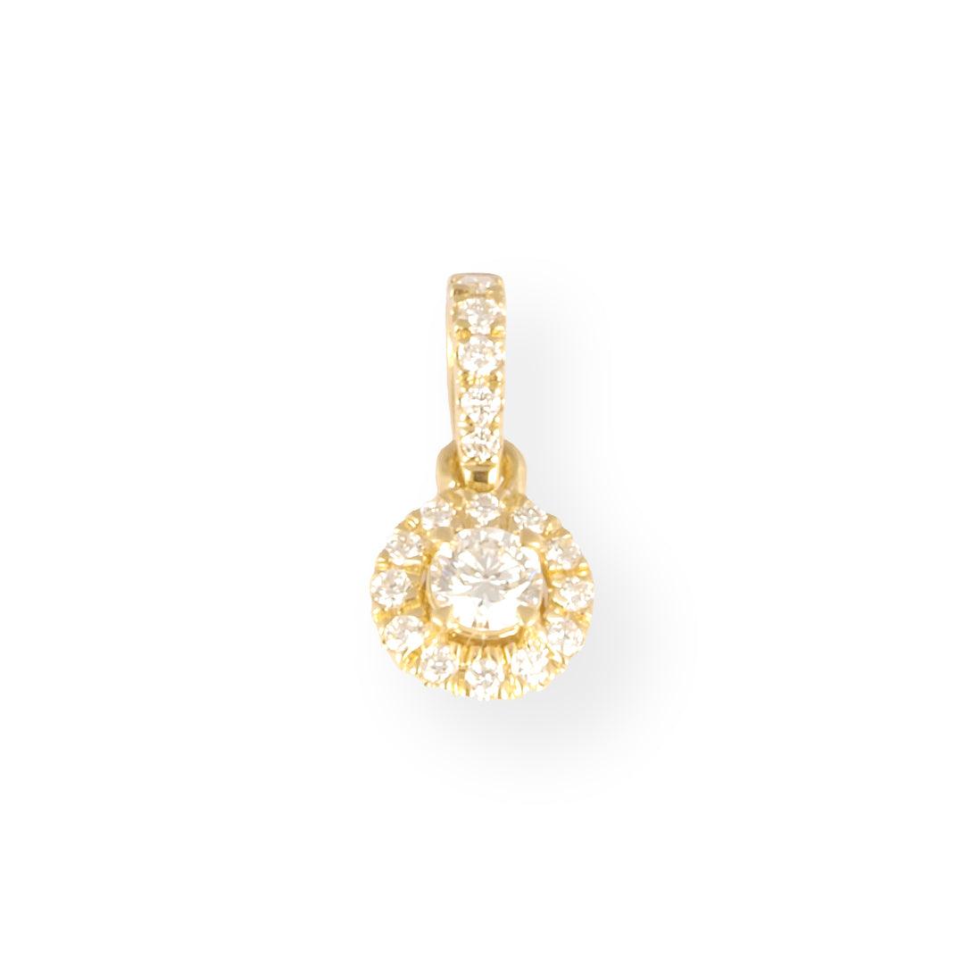 18ct Yellow Gold Diamond Pendant PZ3771-Y - Minar Jewellers