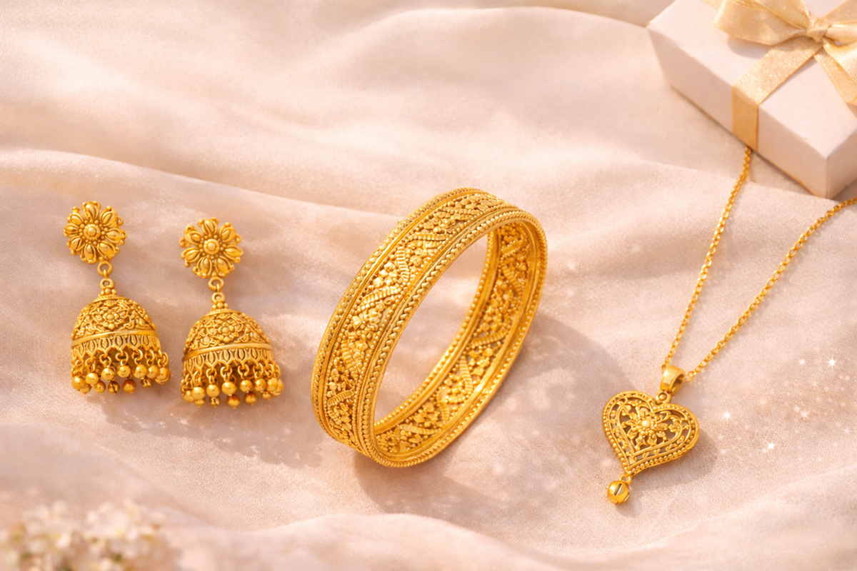Best 22ct Gold Jewellery for Daily Wear and Gifting