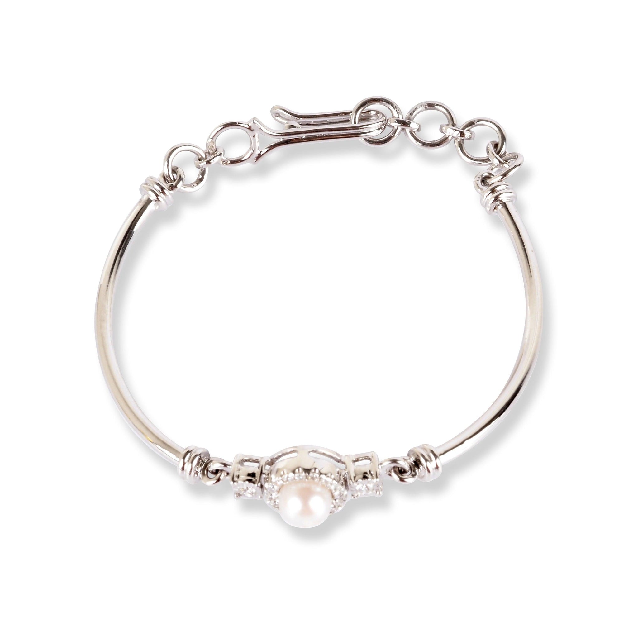 18ct Gold Diamond & Cultured Pearl Children's Bracelet MCS3613/MCS3671