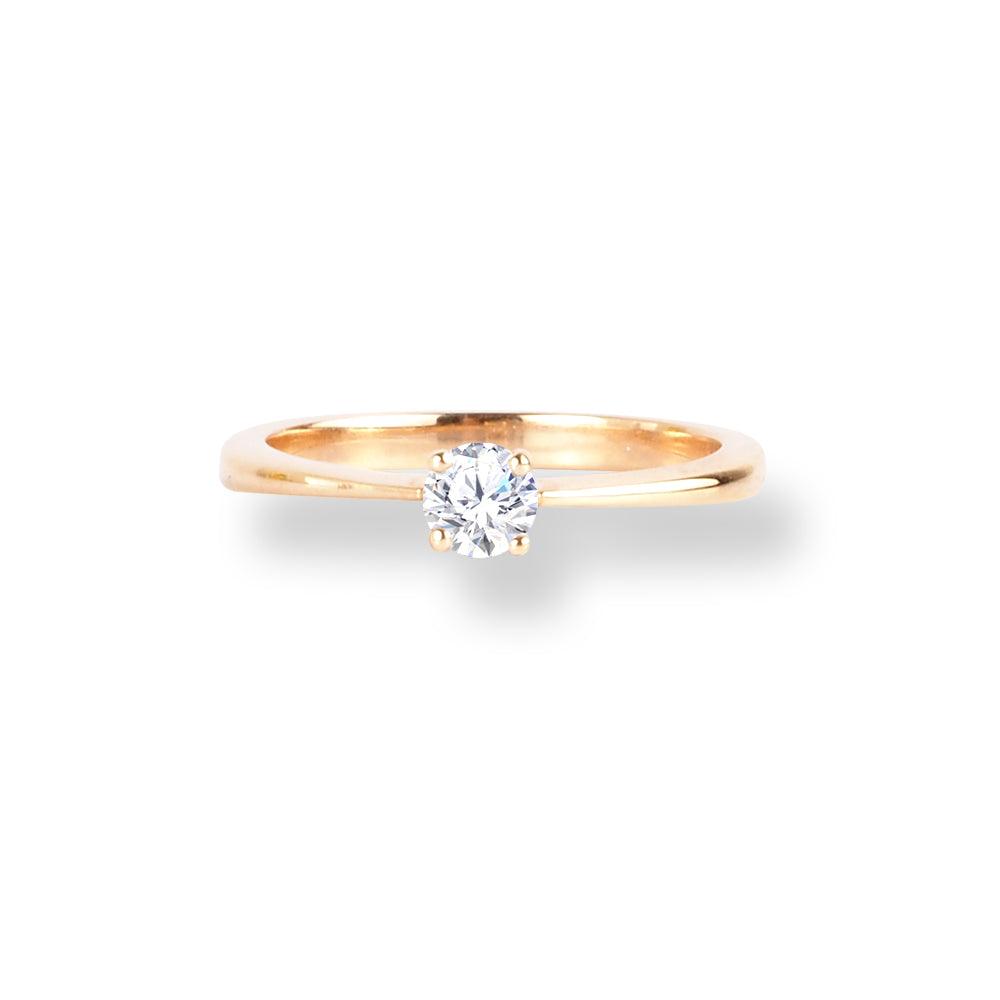 18ct Rose Gold Solitaire Diamond Engagement Ring LR-6662 - Minar Jewellers