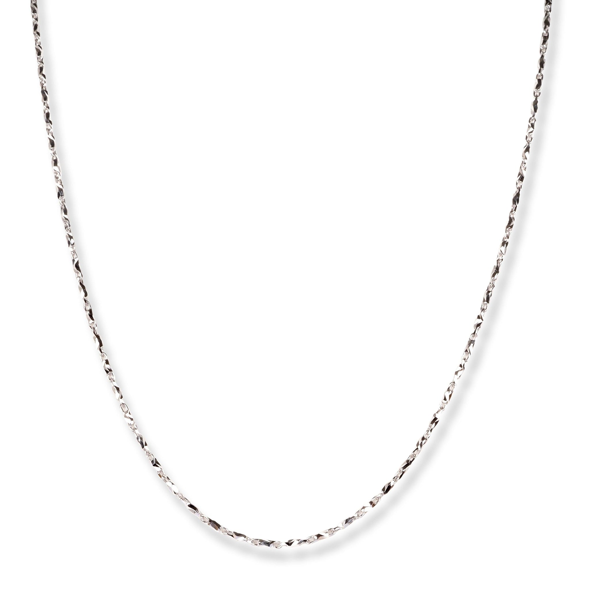 18ct White Gold Chain with Lobster Clasp C-3807