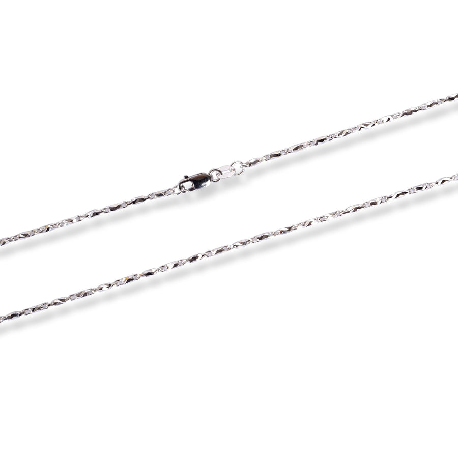 18ct White Gold Chain with Lobster Clasp C-3807