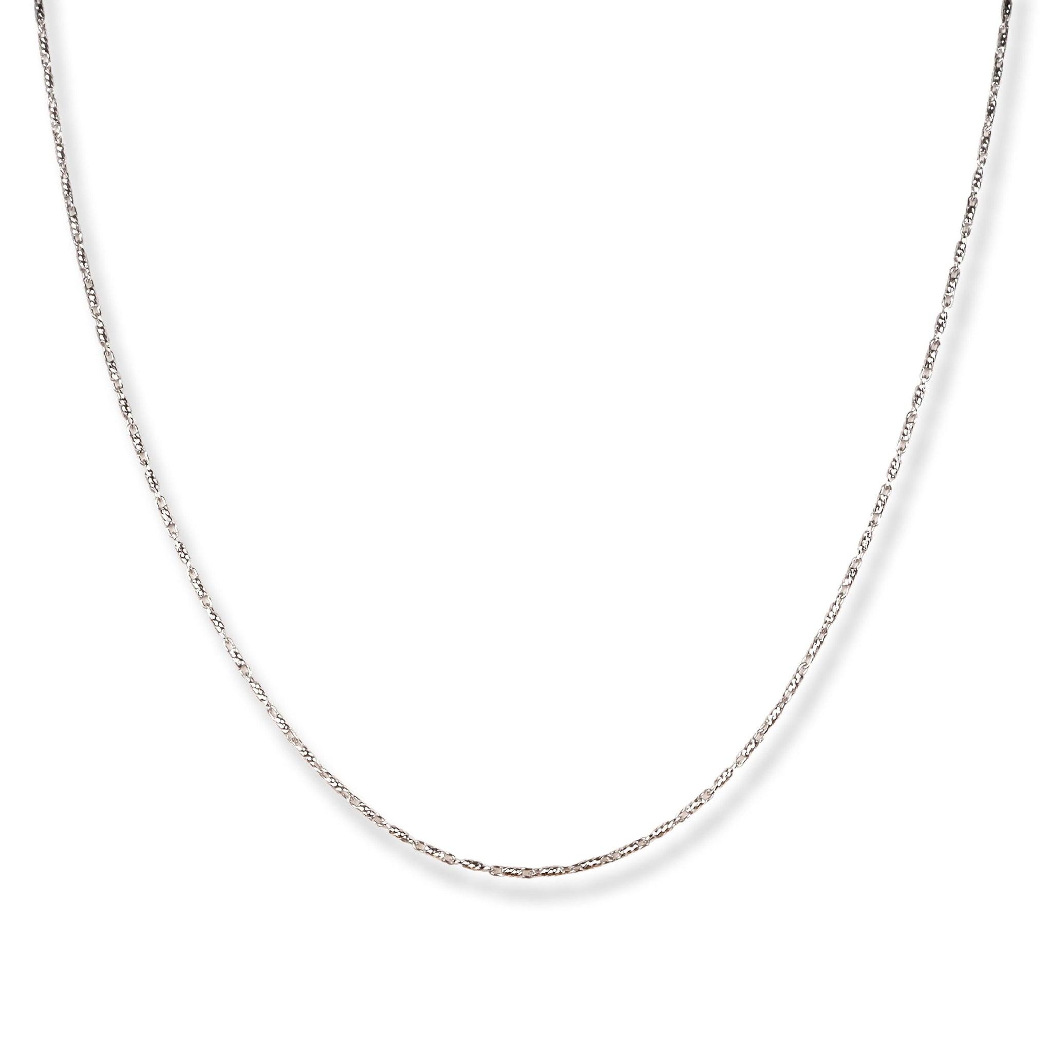 18ct White Gold Chain with Lobster Clasp C-3808