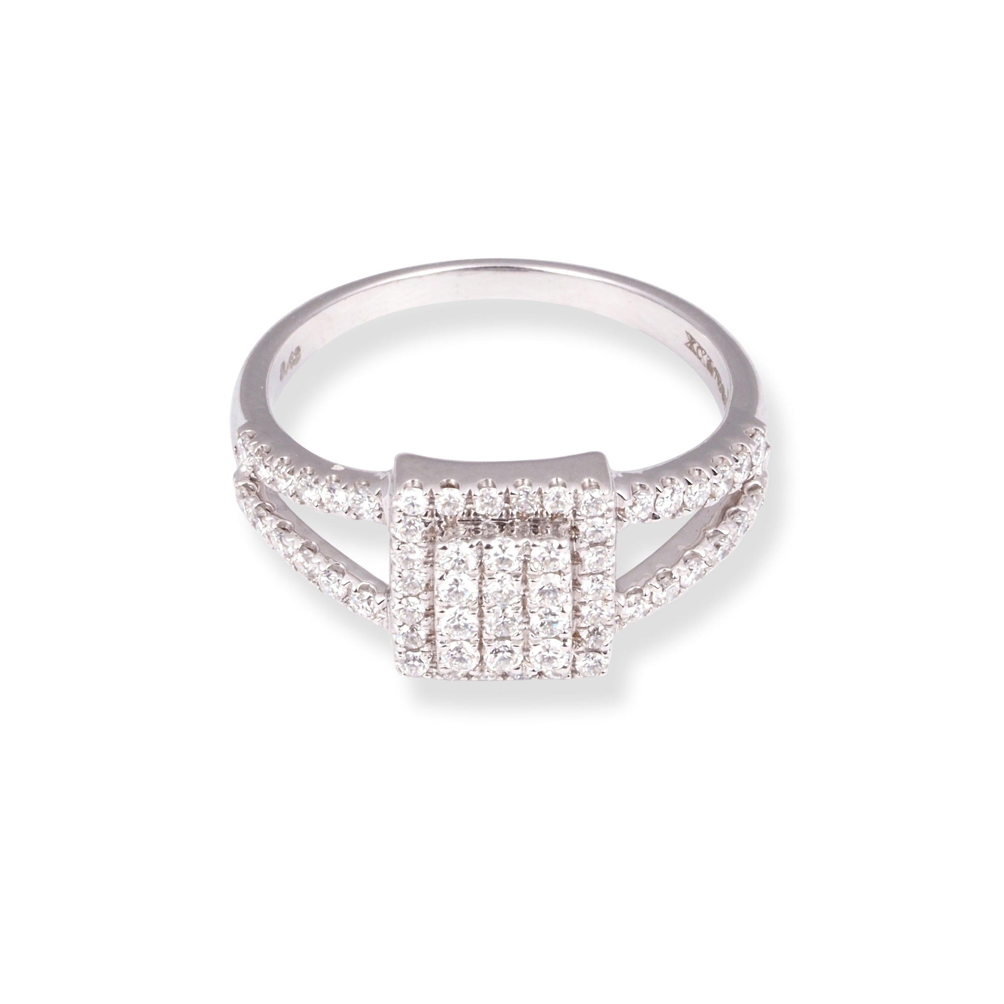 18ct White Gold Diamond Dress Ring KCL217