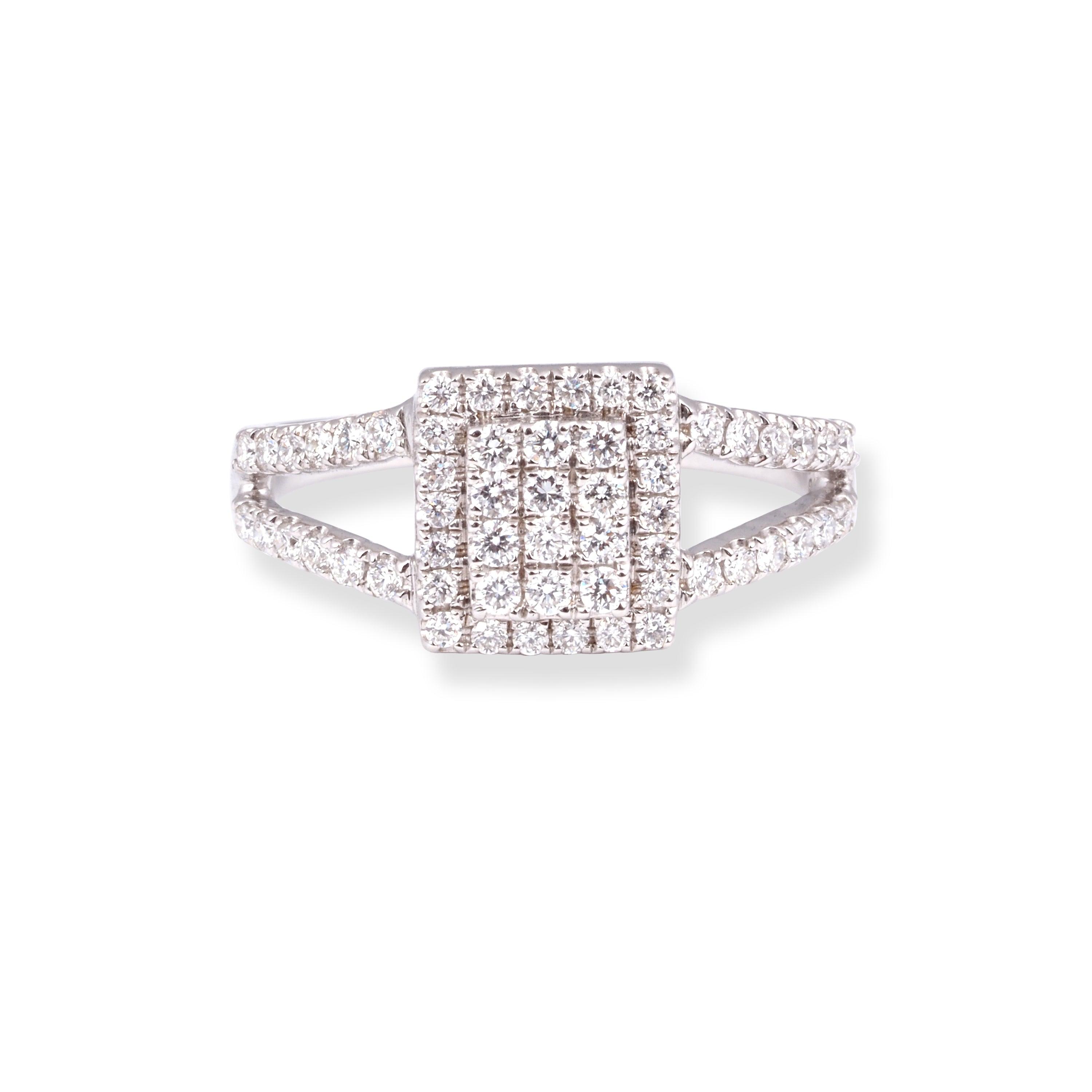 18ct White Gold Diamond Dress Ring KCL217 - Minar Jewellers