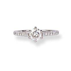 18ct White Gold Diamond Engagement Ring MCS2526 - Minar Jewellers