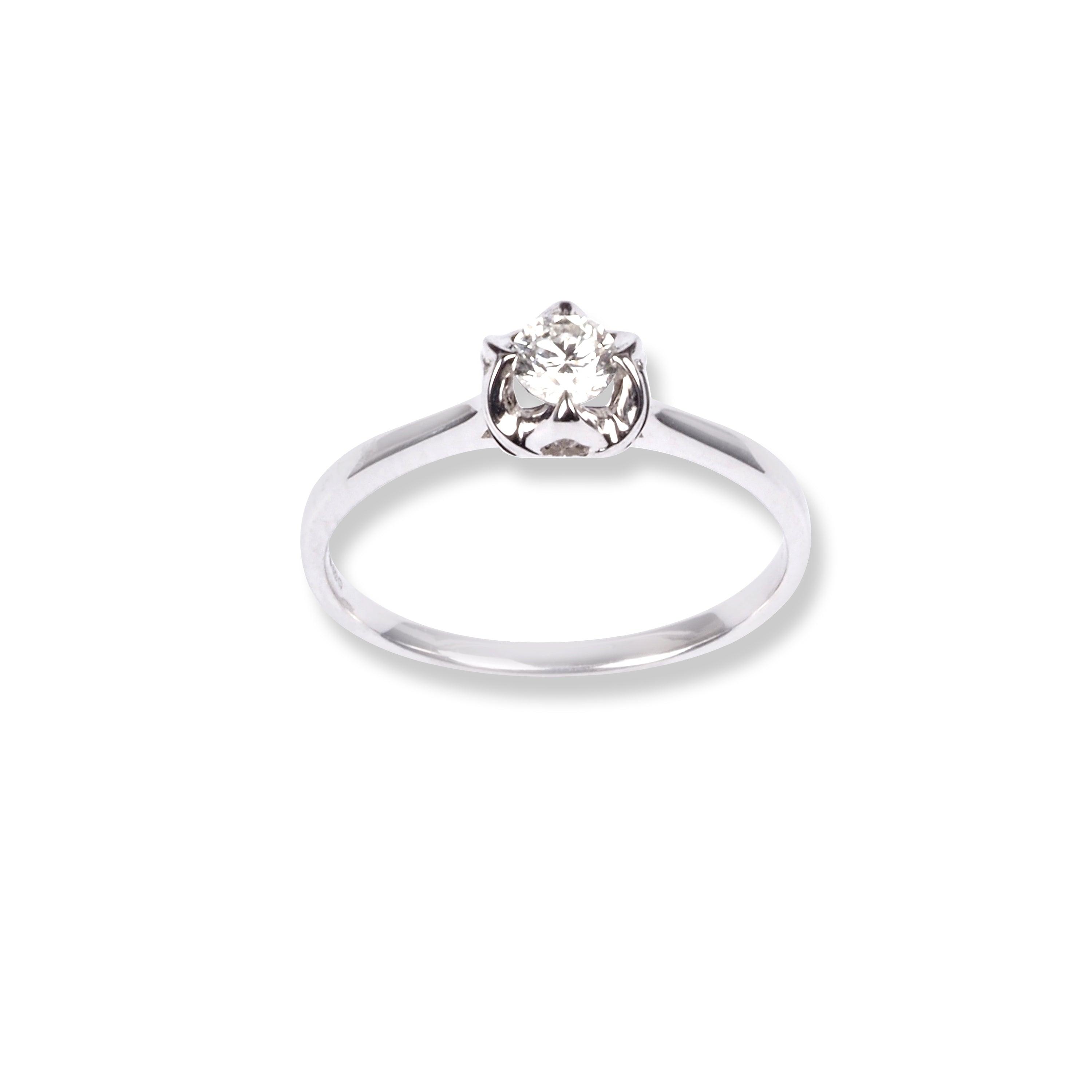 18ct White Gold Diamond Engagement Ring KCLWR052300 - Minar Jewellers