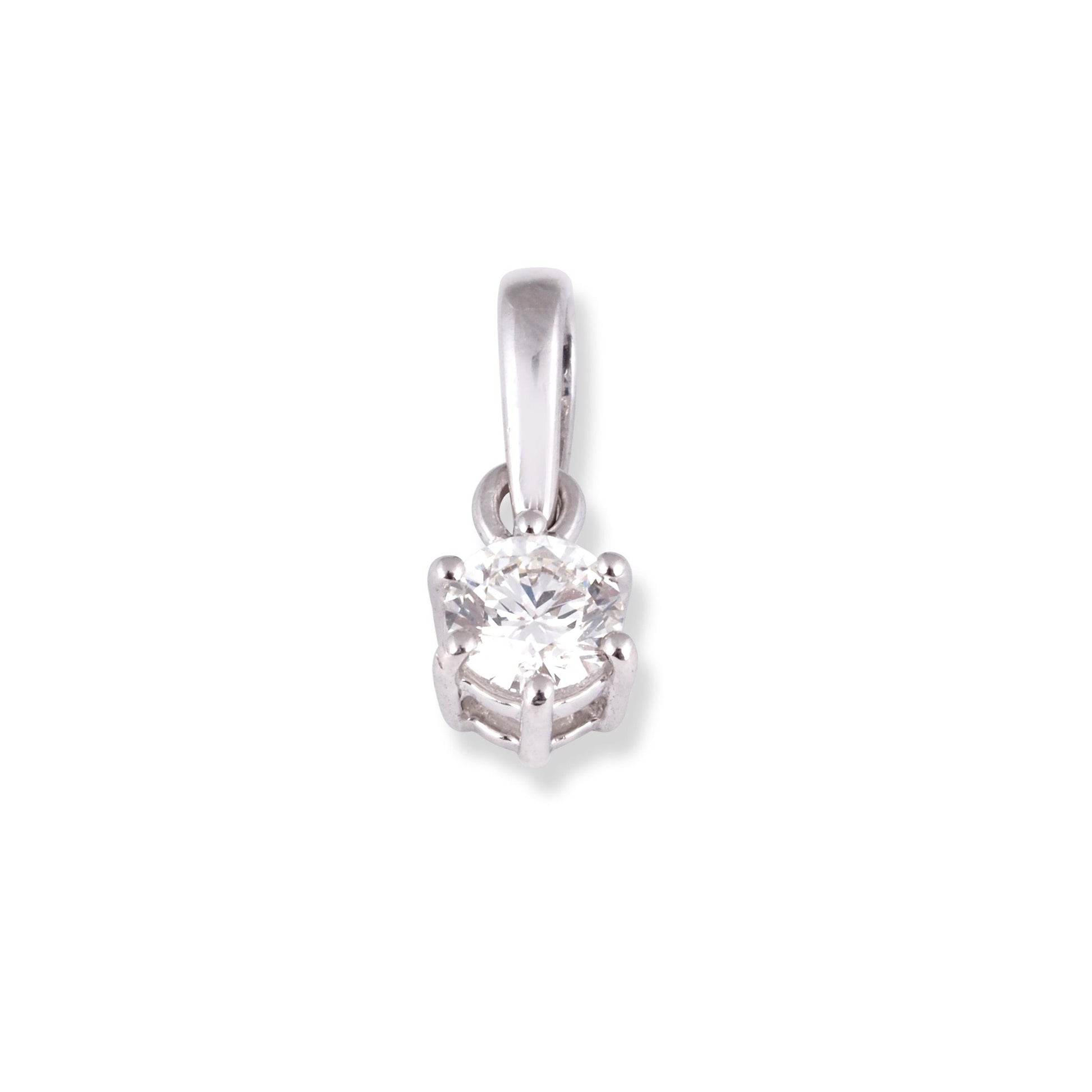 18ct White Gold Diamond Pendant MCS6865 - Minar Jewellers