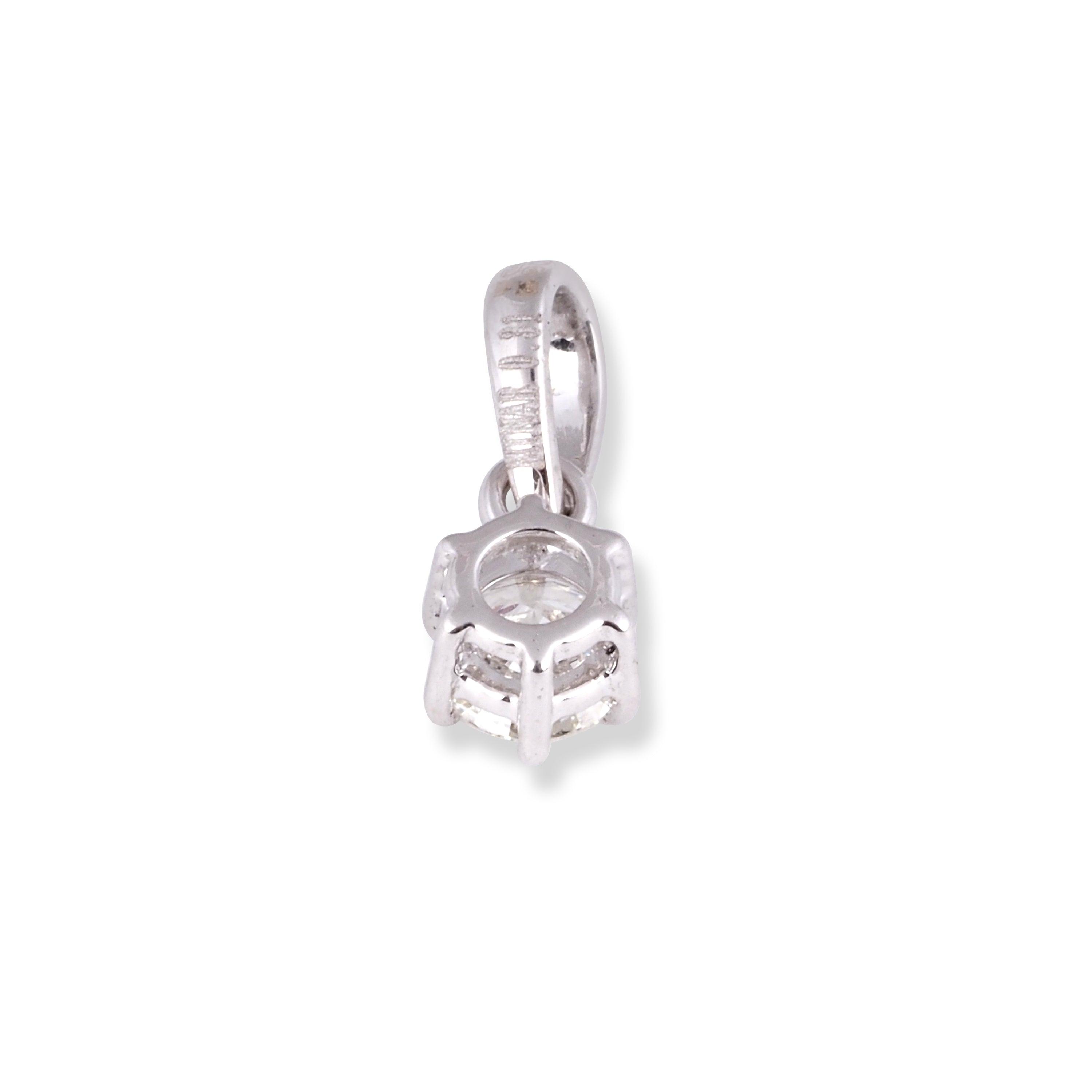18ct White Gold Diamond Pendant MCS6867 - Minar Jewellers
