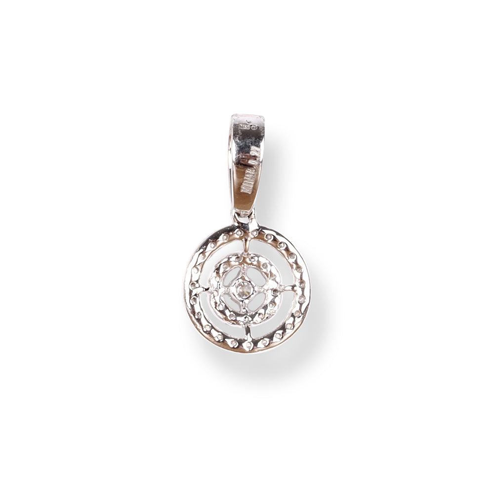 18ct White Gold Diamond Pendant MCS5757 - Minar Jewellers