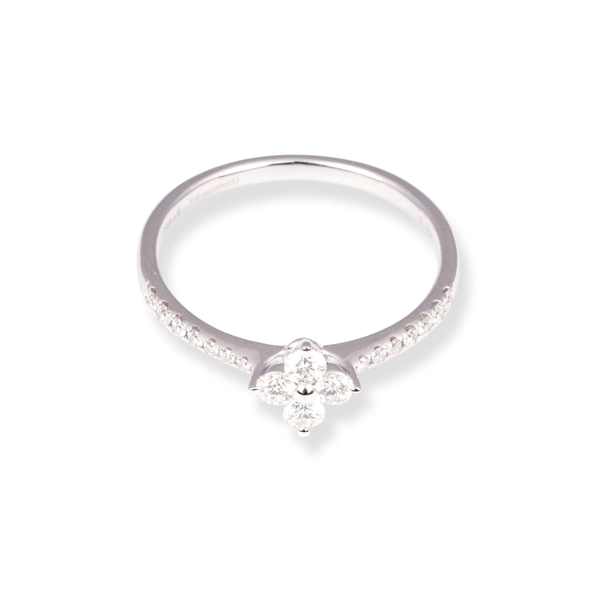 18ct White Gold Diamond Ring LR-7014