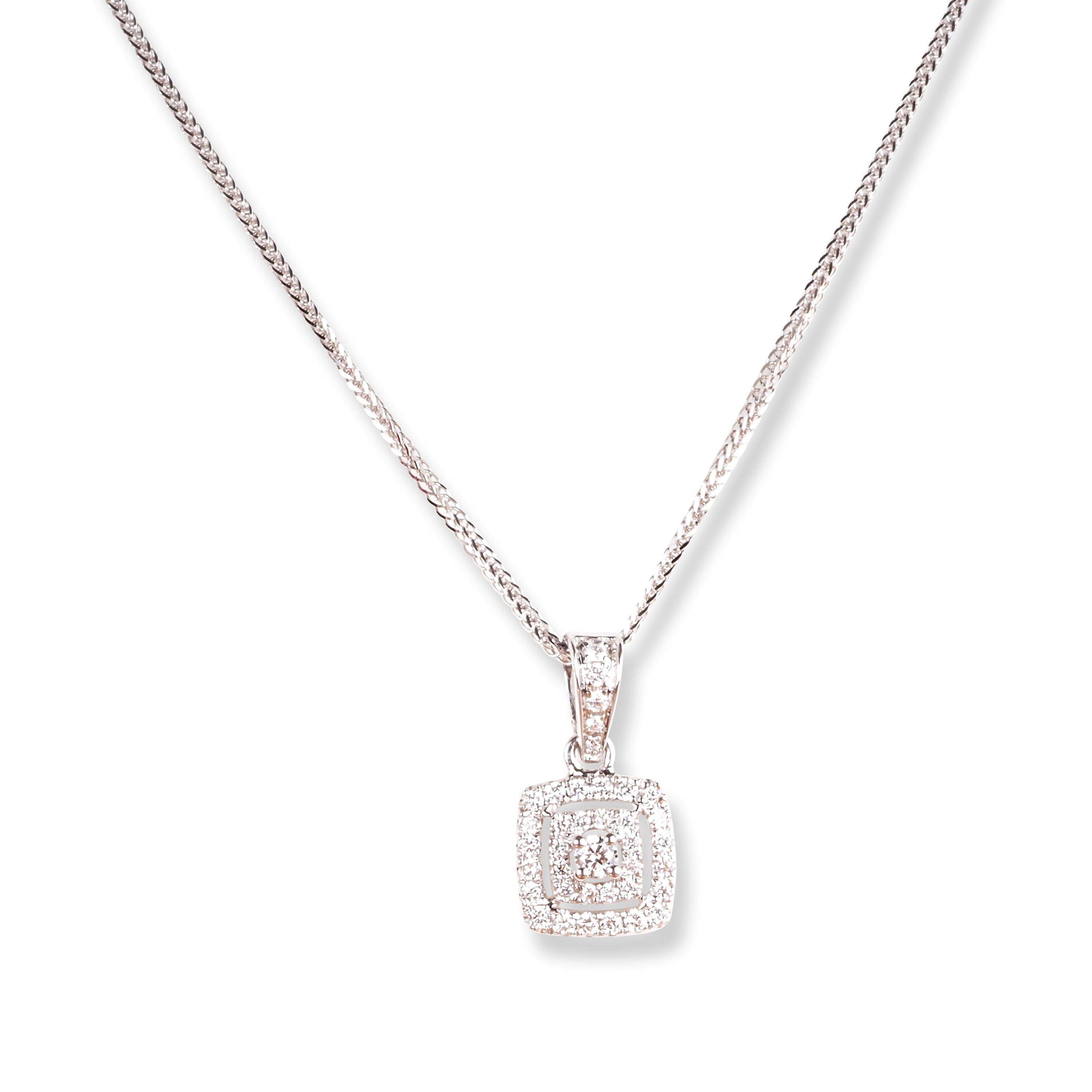 18ct White Gold Diamond Set MCS6055/6 - Minar Jewellers