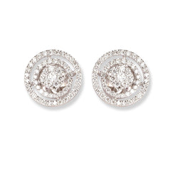 18ct White Gold Diamond Set MCS6262/3 - Minar Jewellers