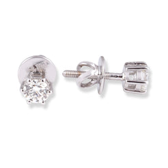 18ct White Gold Diamond Stud Earrings MCS6866 - Minar Jewellers
