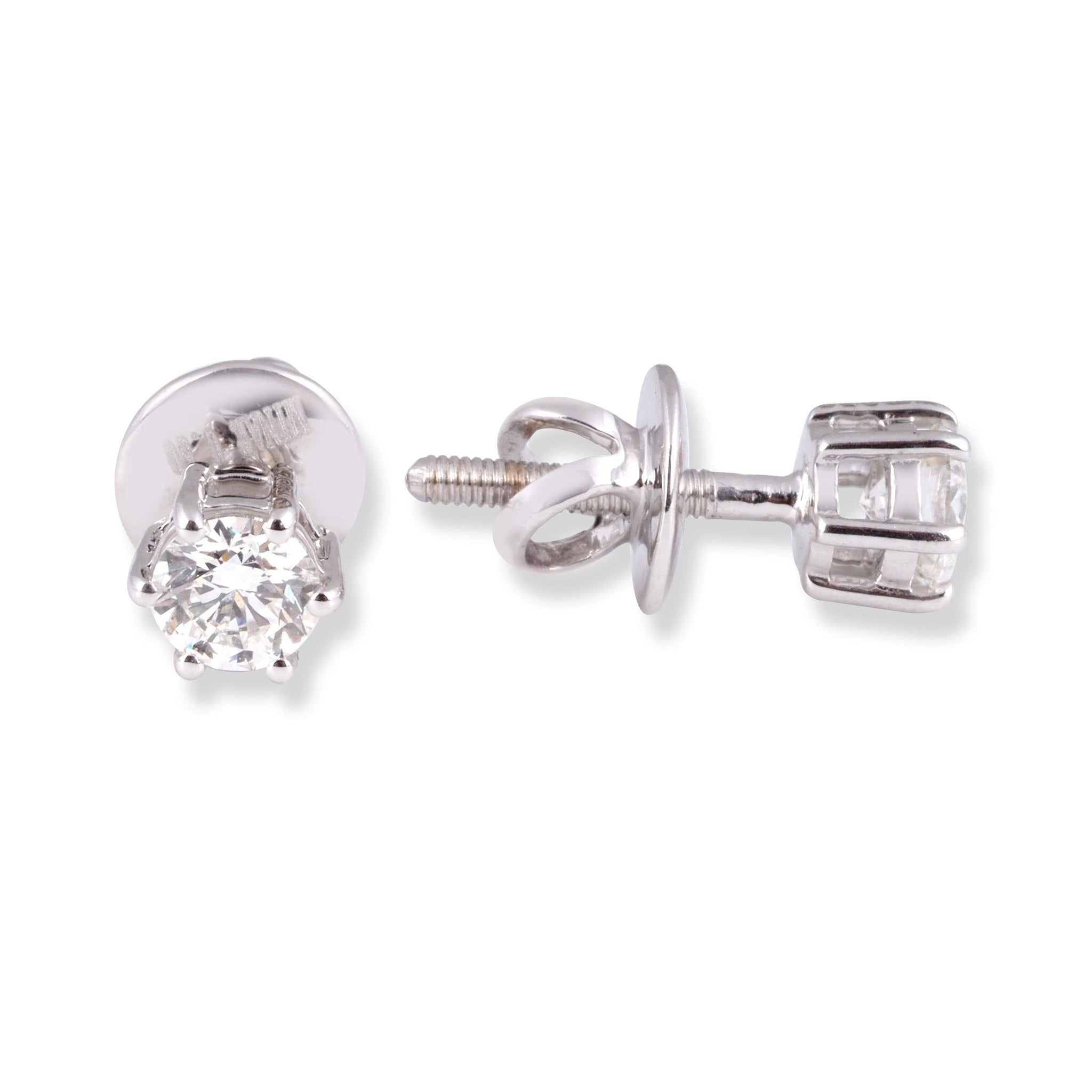 18ct White Gold Diamond Stud Earrings MCS6866