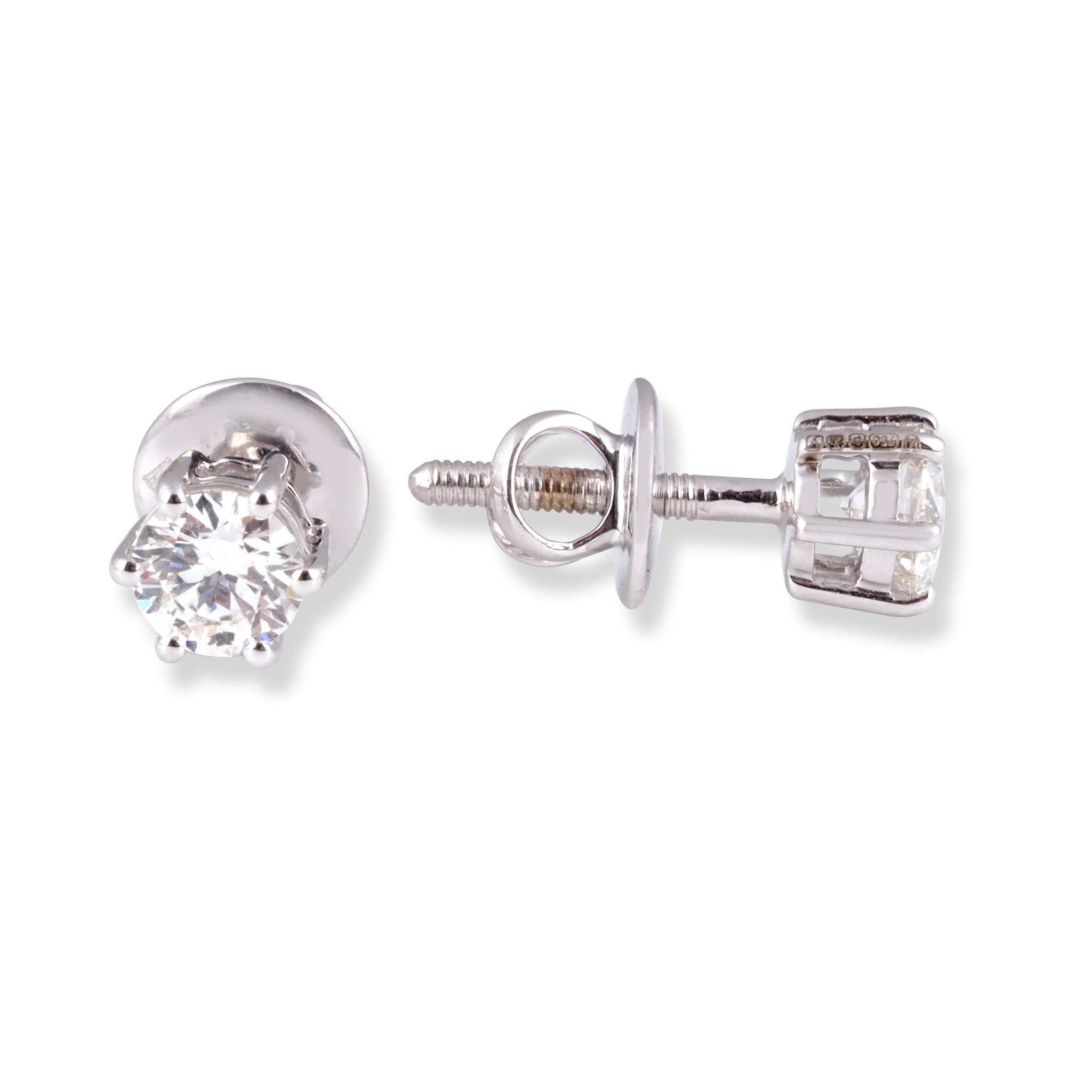 18ct White Gold Diamond Stud Earrings MCS6868