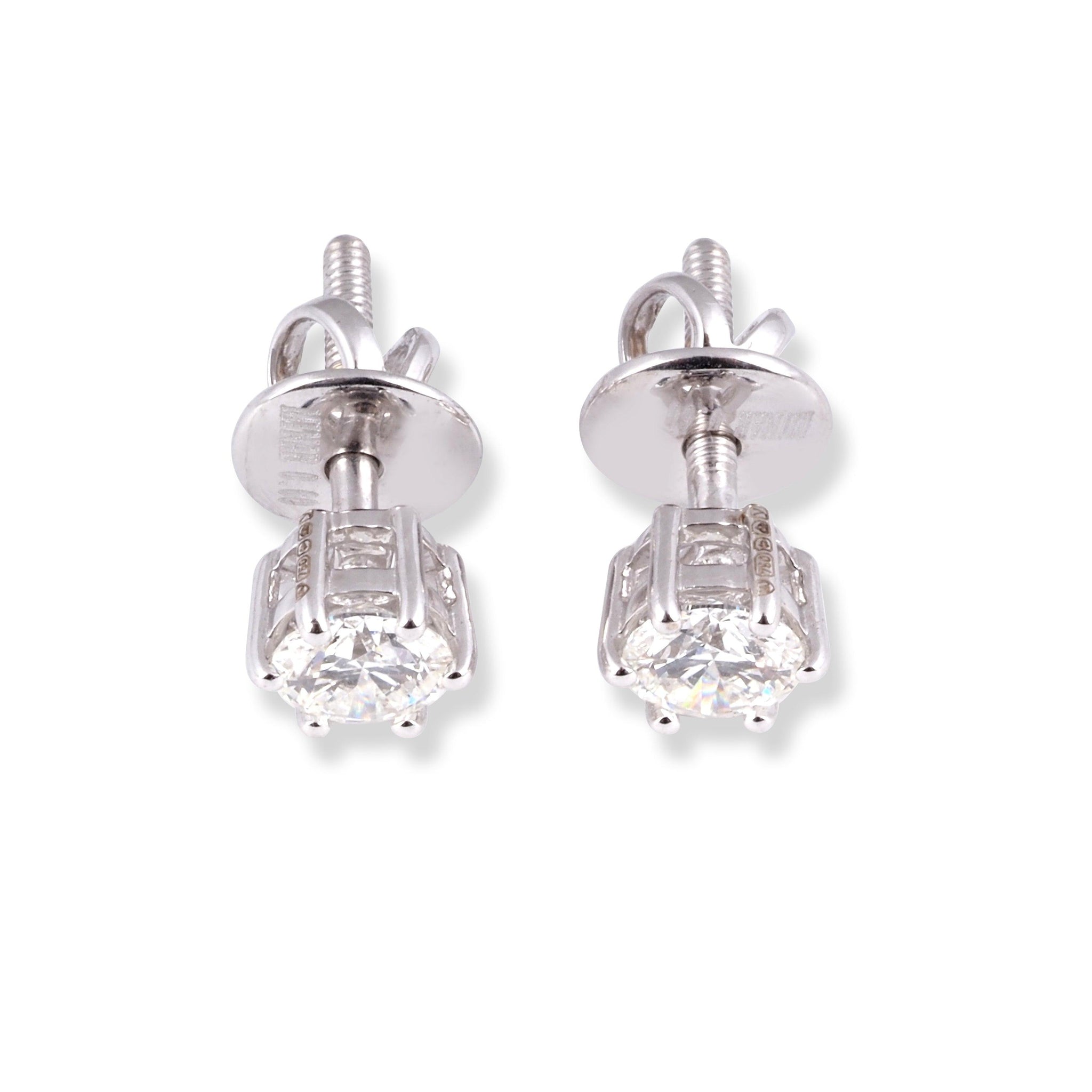 18ct White Gold Diamond Stud Earrings MCS6868