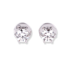 18ct White Gold Diamond Stud Earrings MCS6868 - Minar Jewellers