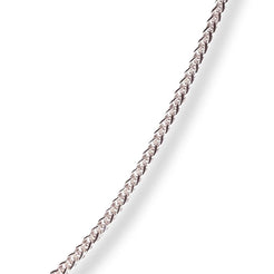 18ct White Gold Foxtail Chain with Lobster Clasp C-3805 - Minar Jewellers