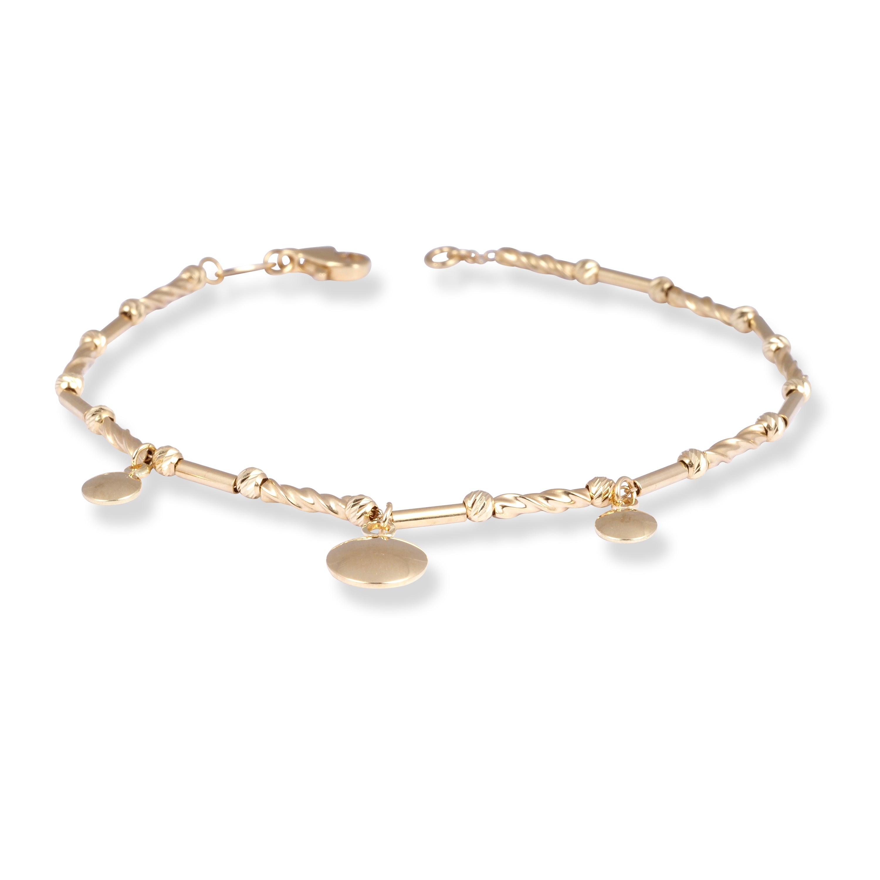 Cosmo Beaded Chain Bracelet 18ct Gold Plate – Daisy London