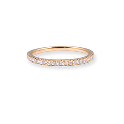 18ct Yellow Gold Half-Eternity Diamond Ring LR-7011 - Minar Jewellers