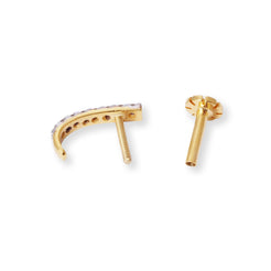 18ct Gold Diamond Half Nose Ring with Screw Back MCS2783 MCS2784 - Minar Jewellers