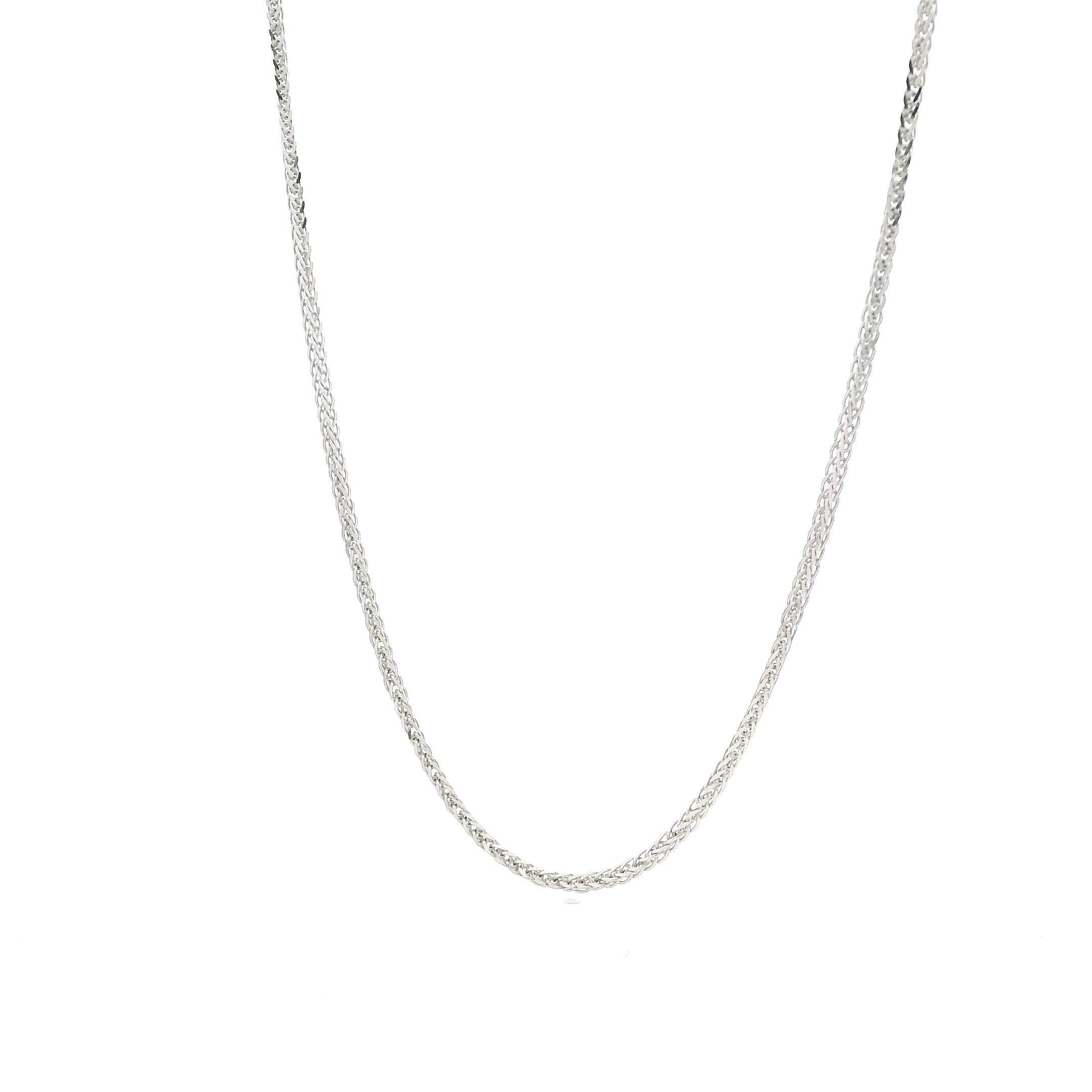 18ct Gold Foxtail Necklace with Elegant Heart Charm and Adjustable Fit