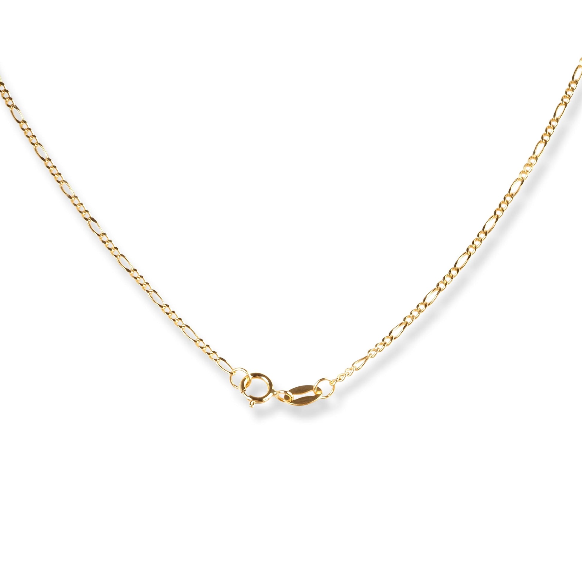 18ct Yellow Gold Diamond & Emerald Set (Pendant + Chain + Earrings) MCS6245/46 - Minar Jewellers