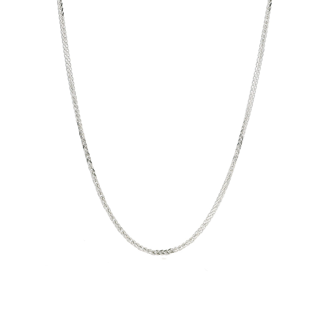 18ct Gold Foxtail Necklace with Elegant Heart Charm and Adjustable Fit
