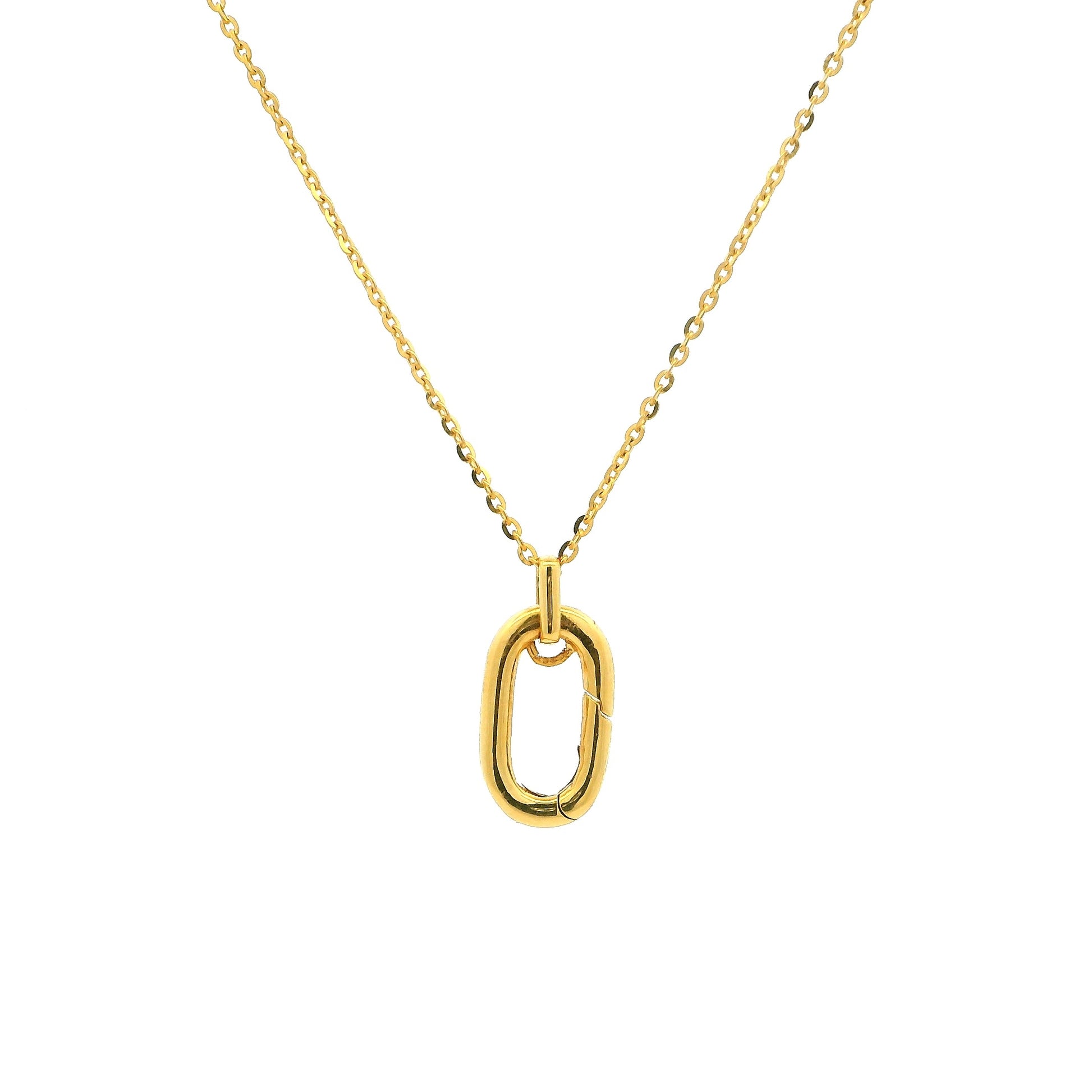 22 Carat Yellow Gold Necklace | Oval Shaped Openable Pendant Design