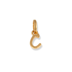 22ct Gold 'C' Initial Pendant P-7032-C - Minar Jewellers