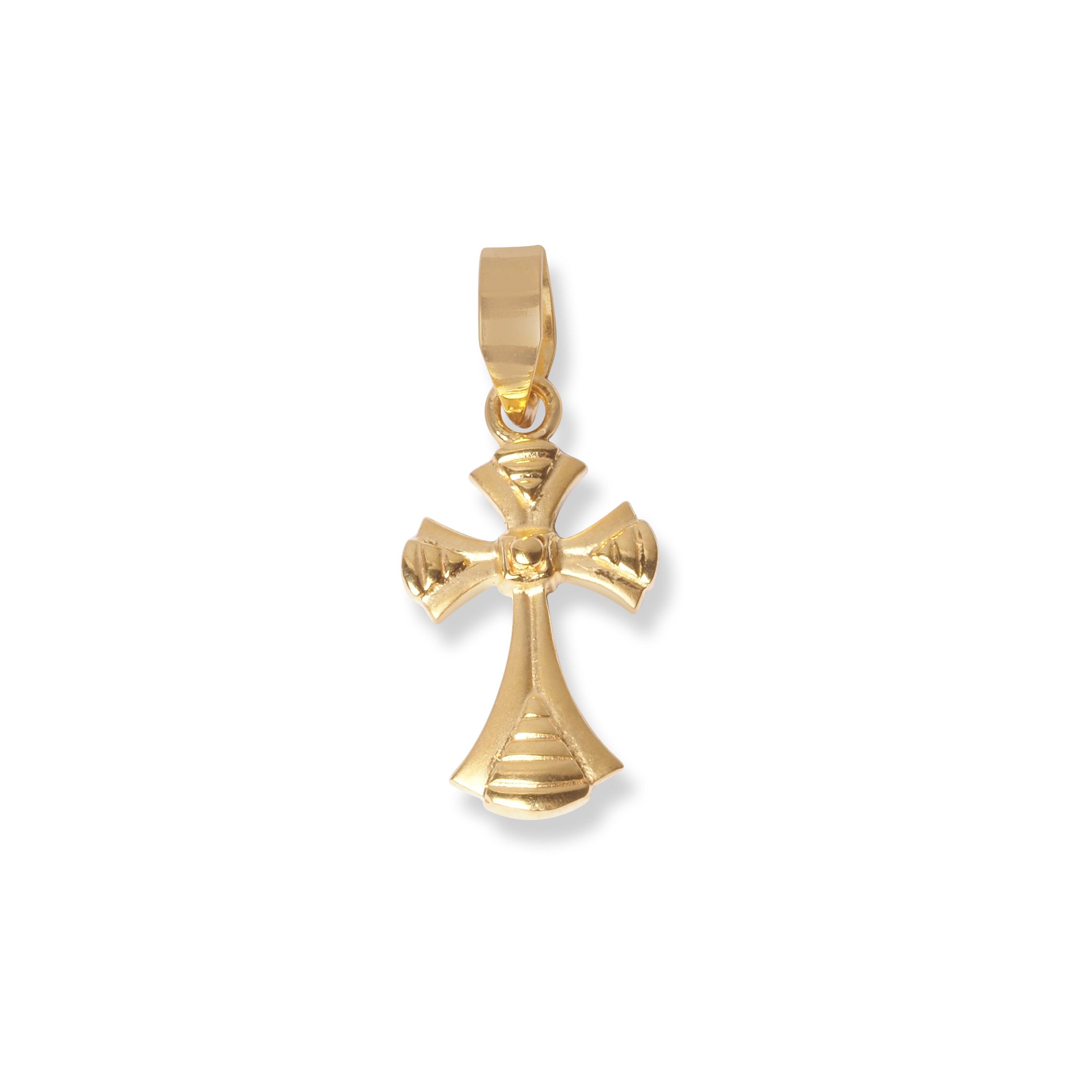 22ct Gold Cross Pendant P-7957 - Minar Jewellers