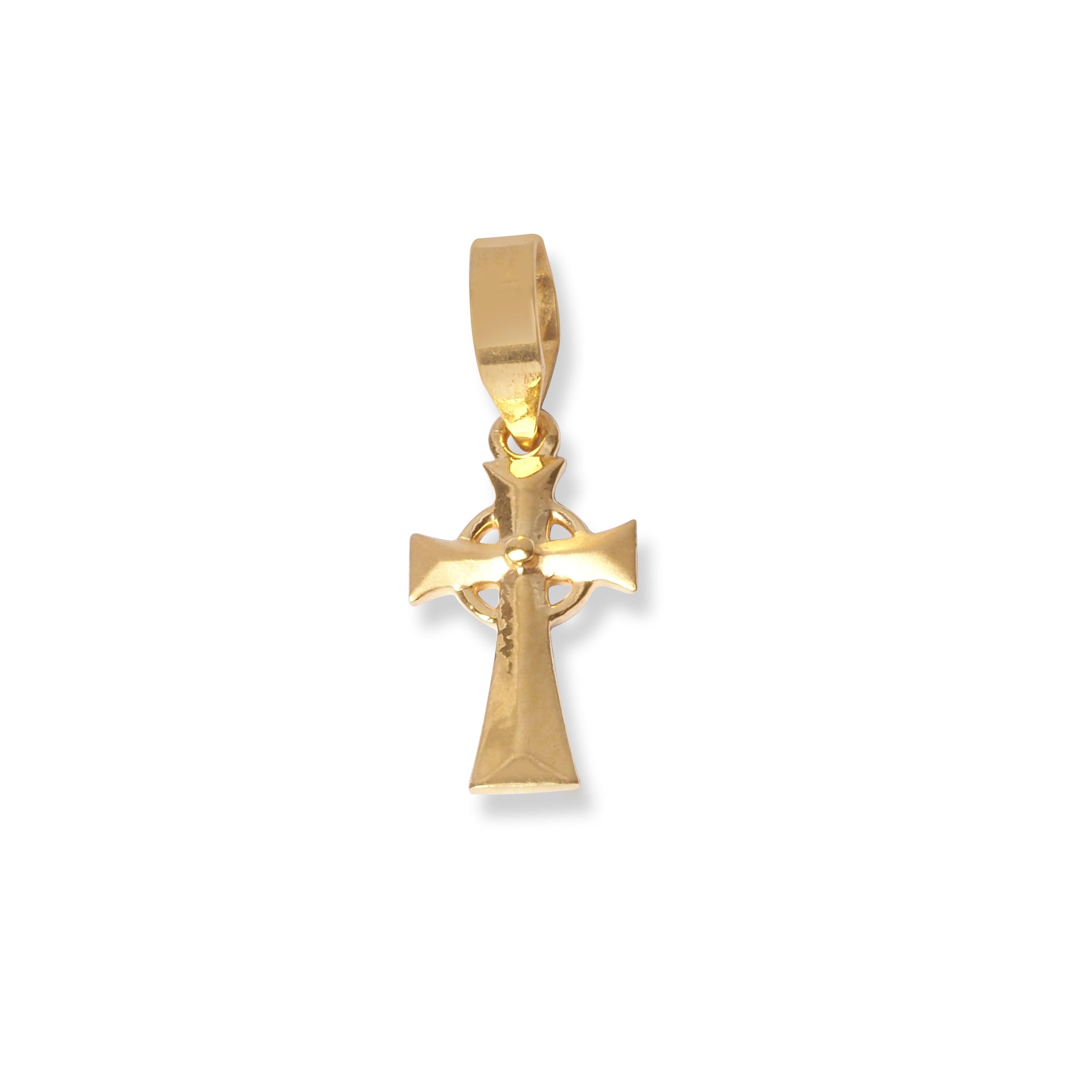 22ct Gold Cross Pendant P-7959 - Minar Jewellers