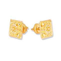 22ct Gold Earrings with Filigree Design (4.3g) E-7881 - Minar Jewellers