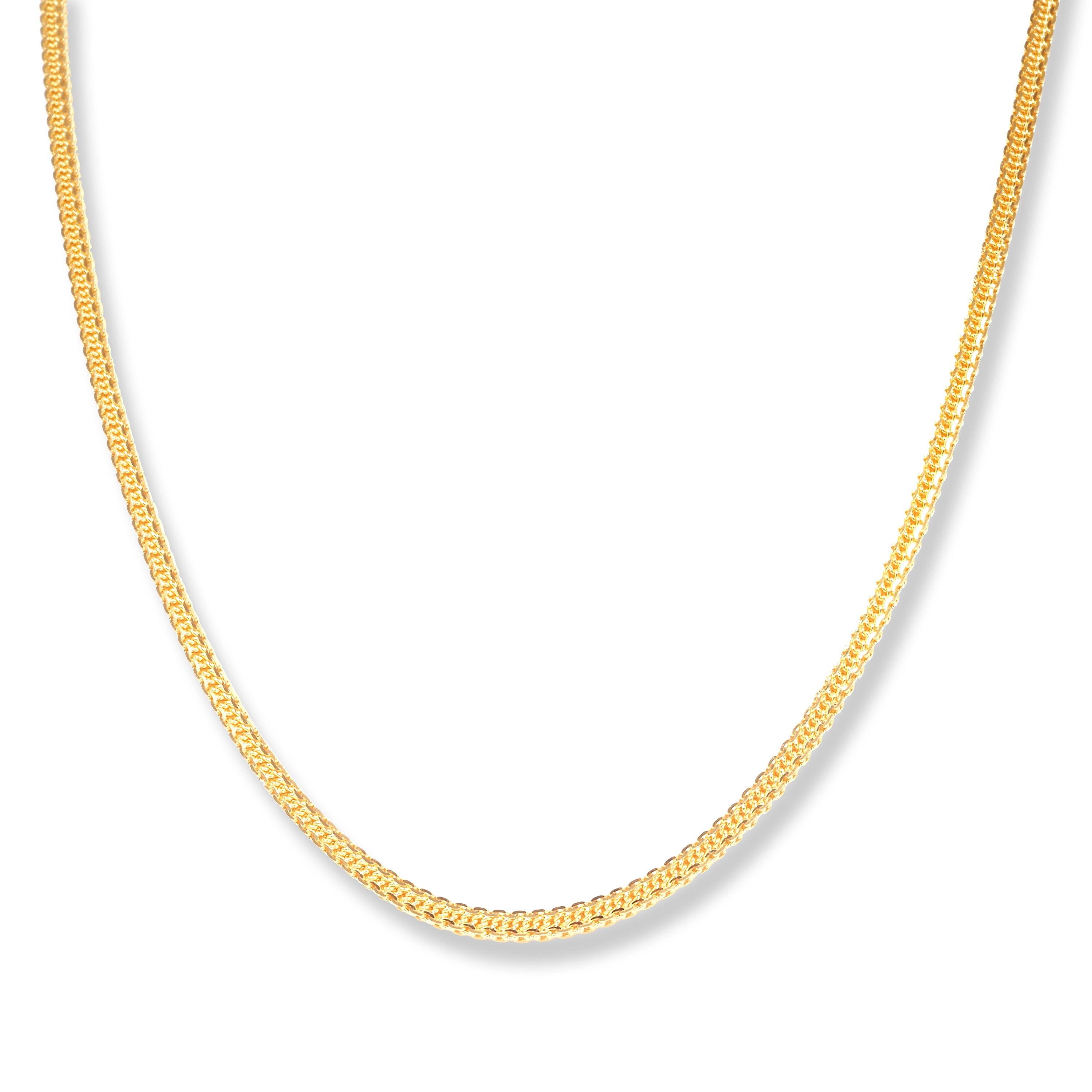 22ct Gold Fancy Dovetail Chain with Lobster Clasp C-7134 - Minar Jewellers