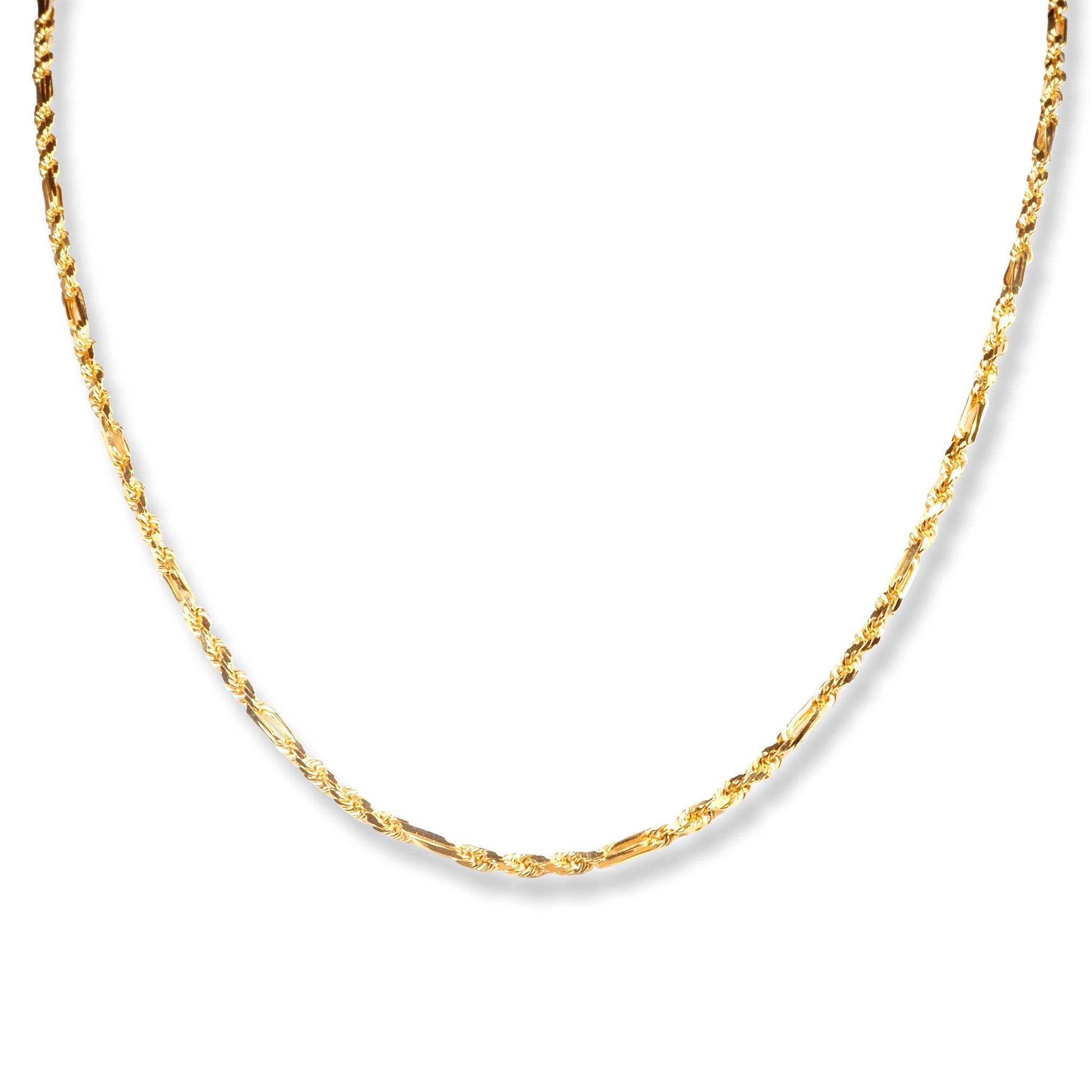 22ct Gold Fancy Rope Chain with Lobster Clasp C-7139
