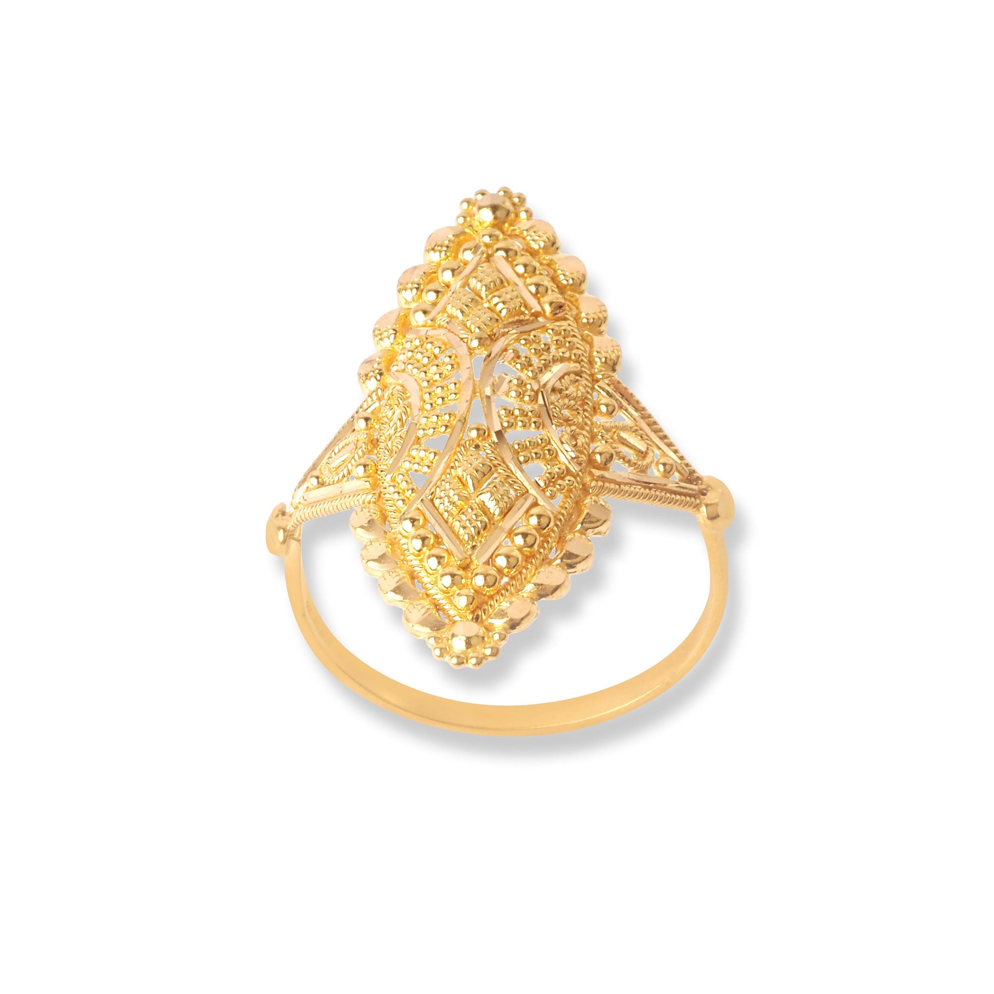 22ct Gold Filigree Ring (3.4g) LR-6566
