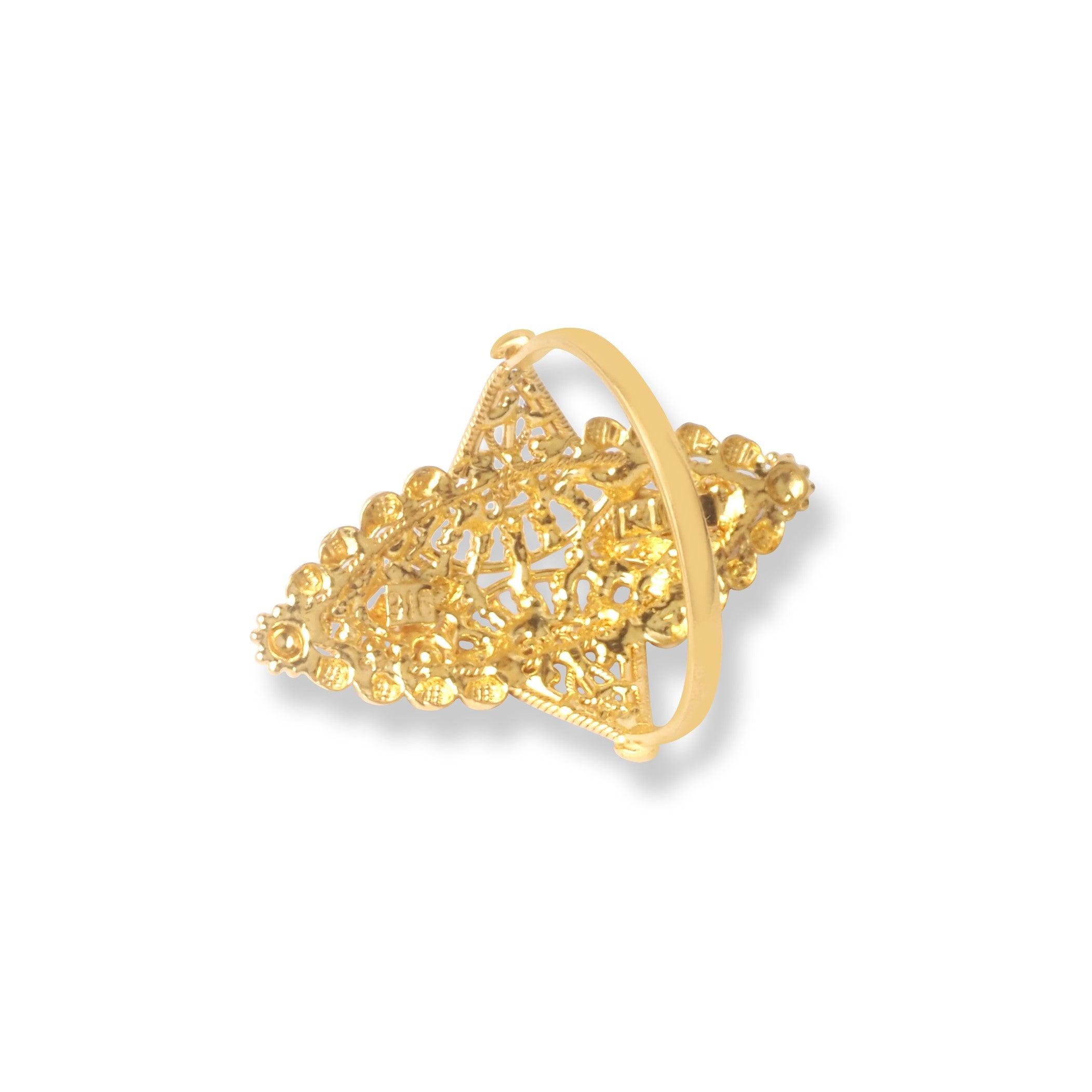 22ct Gold Filigree Ring (3.4g) LR-6566 - Minar Jewellers