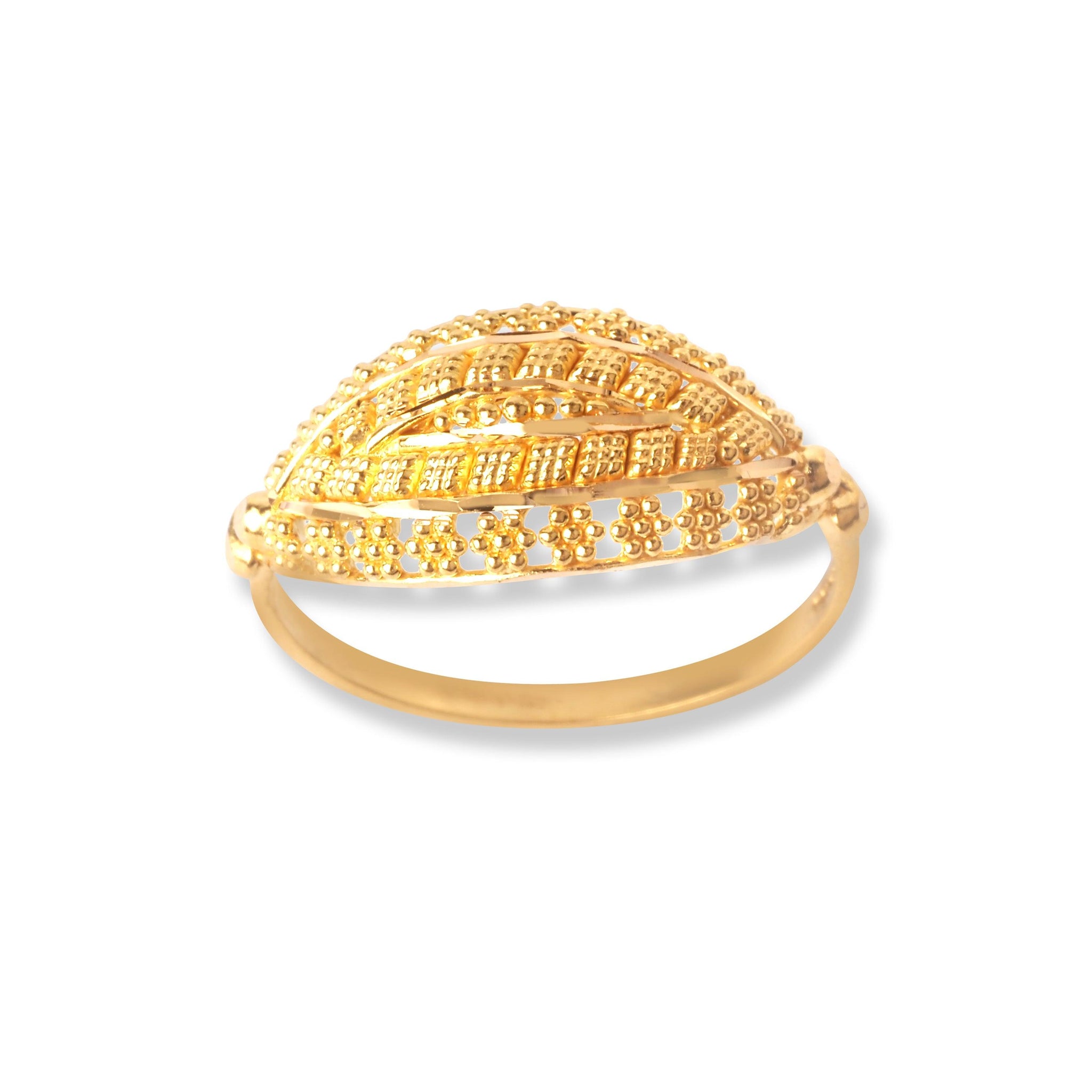 22ct Gold Filigree Ring (3.5g) LR-6571
