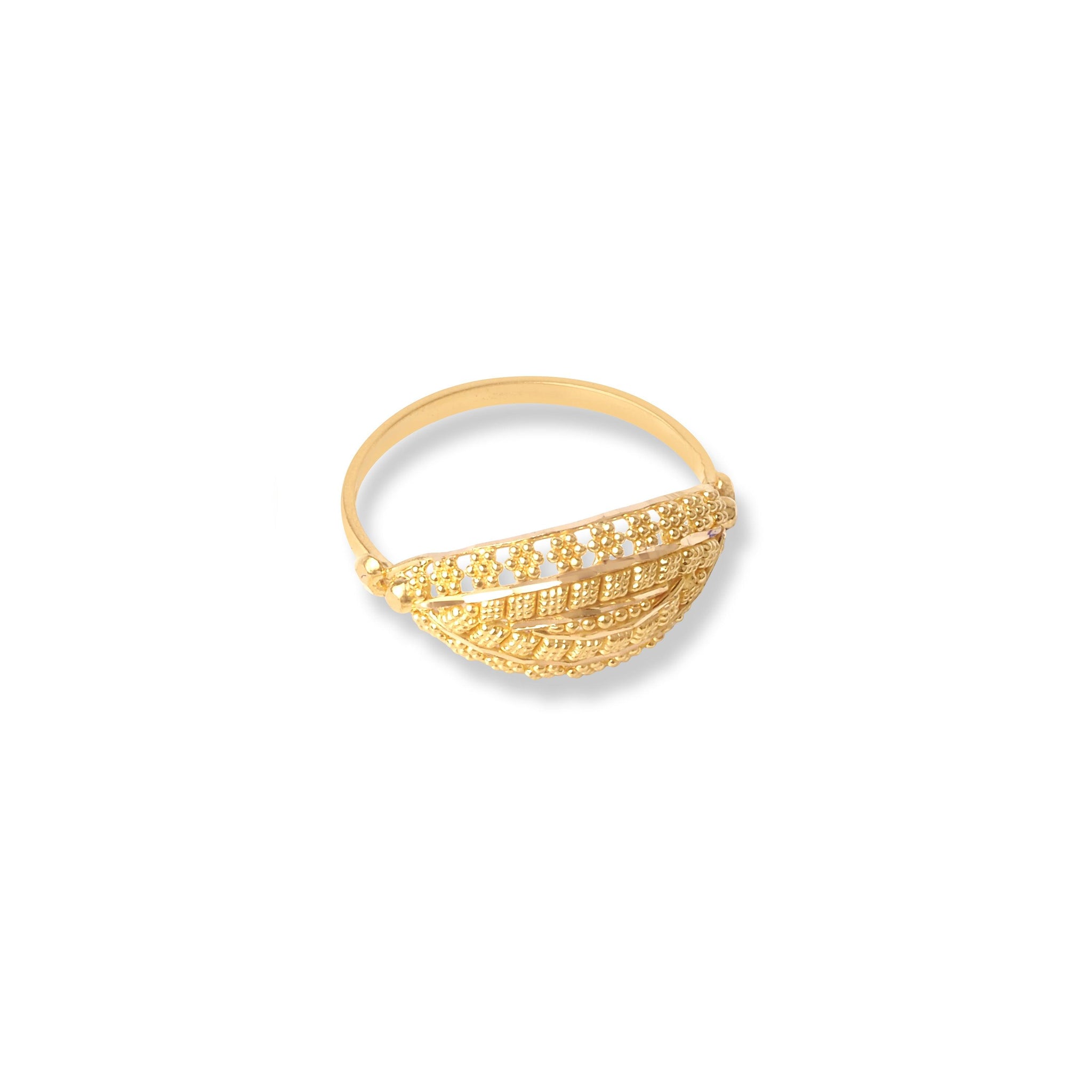 22ct Gold Filigree Ring (3.5g) LR-6571