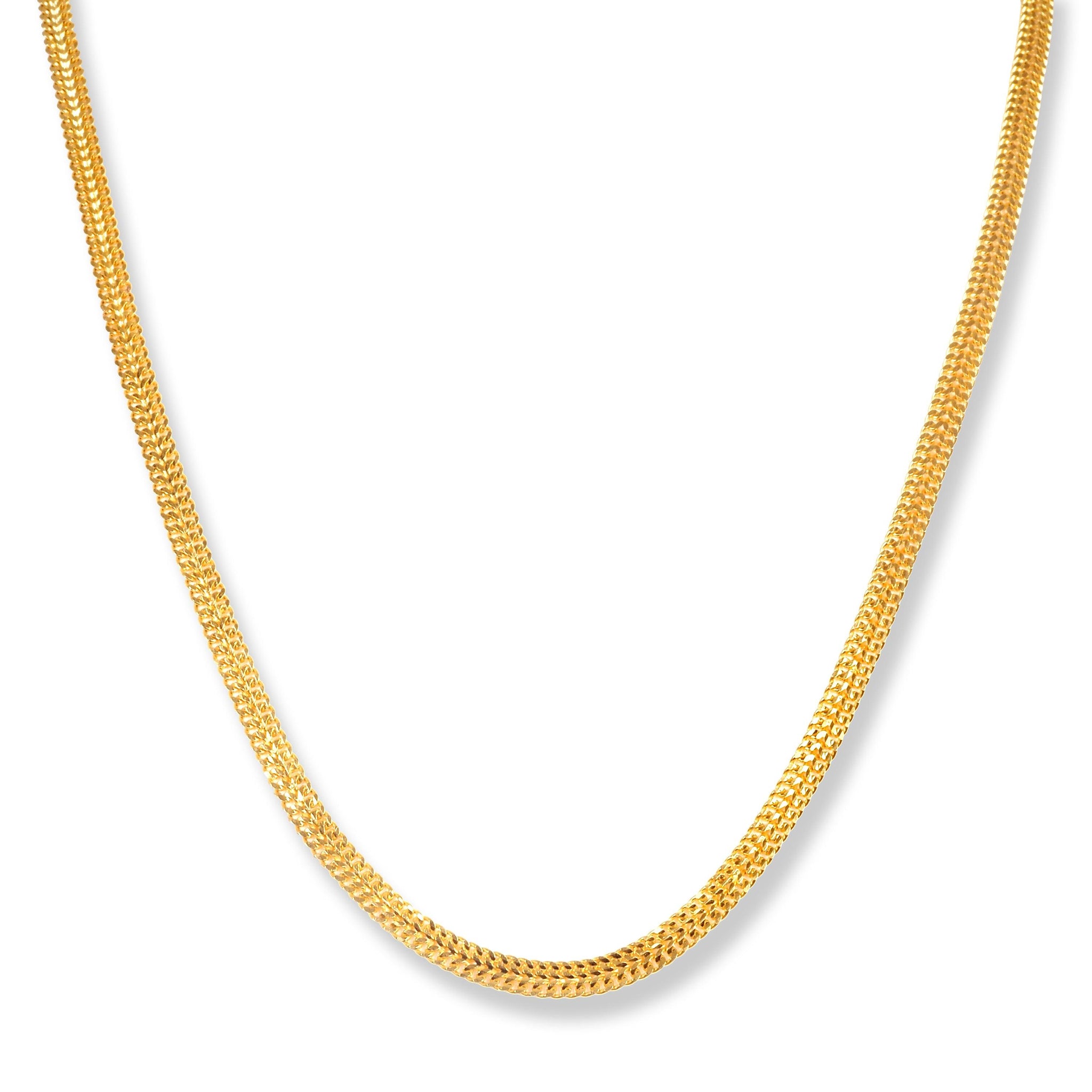 22ct Gold Flat Chain with S Clasp C-7140