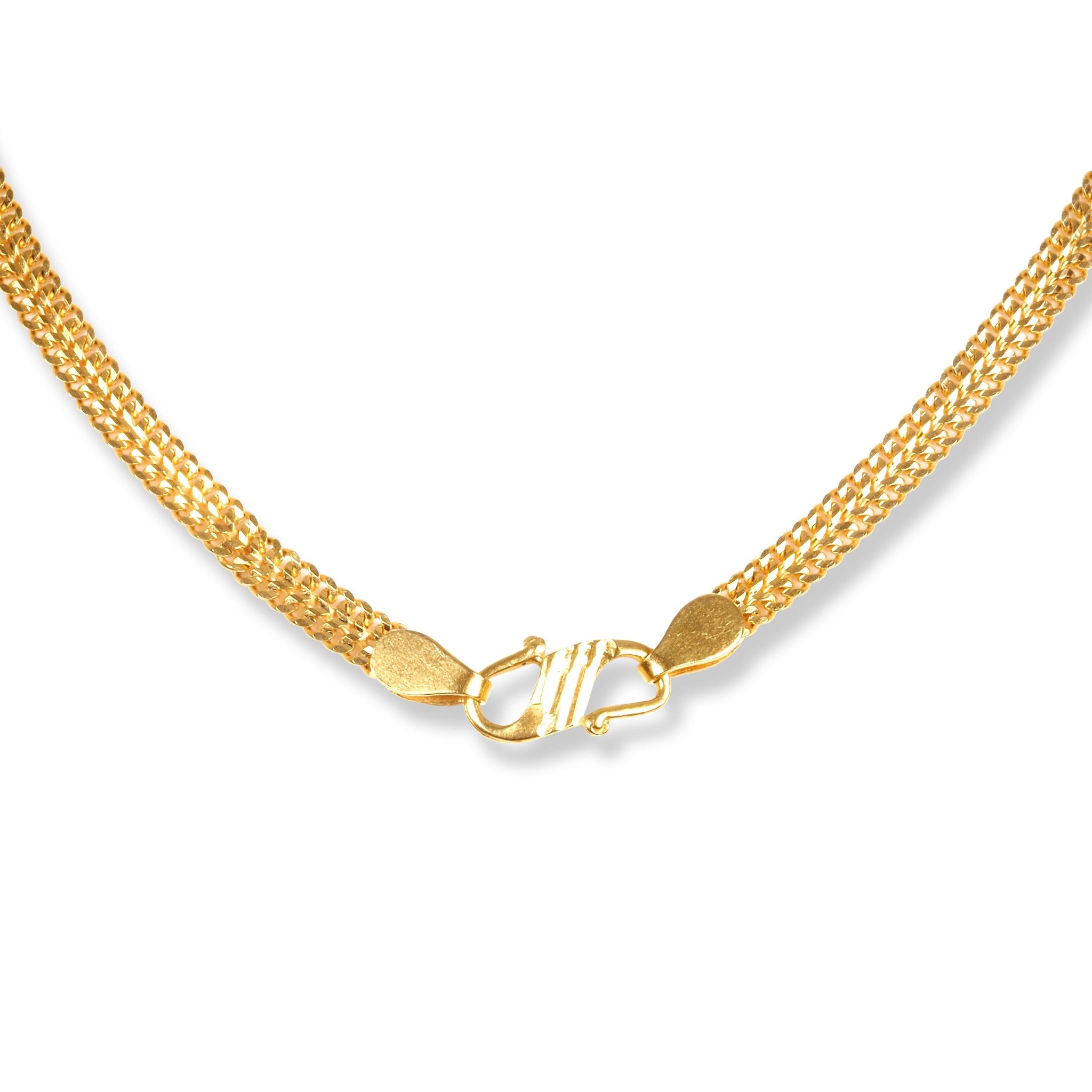 22ct Gold Flat Chain with S Clasp C-7140