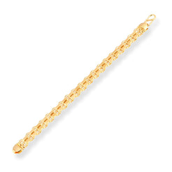 22ct Gold Gents Bracelet with S Clasp GBR-8330 - Minar Jewellers