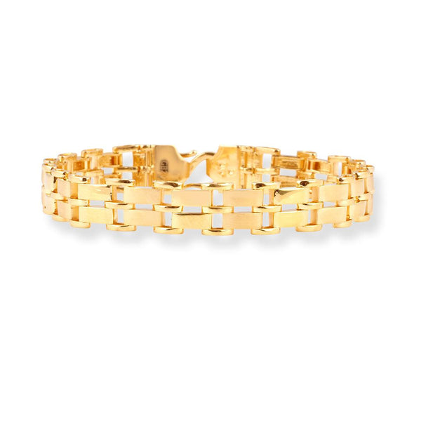 22ct Gold Gents Bracelet with S Clasp - GBR-8330 22ct Gold Gents Bracelet with S Clasp - GBR-8330