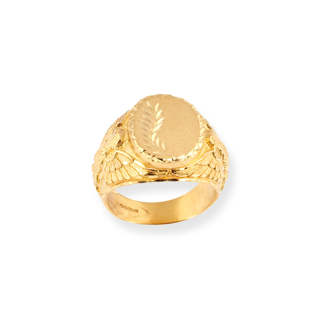 22ct Gold Gents Signet Ring GR-7896 - Main Image