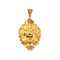 22ct Gold Lion Head Pendant P-8224 - Minar Jewellers