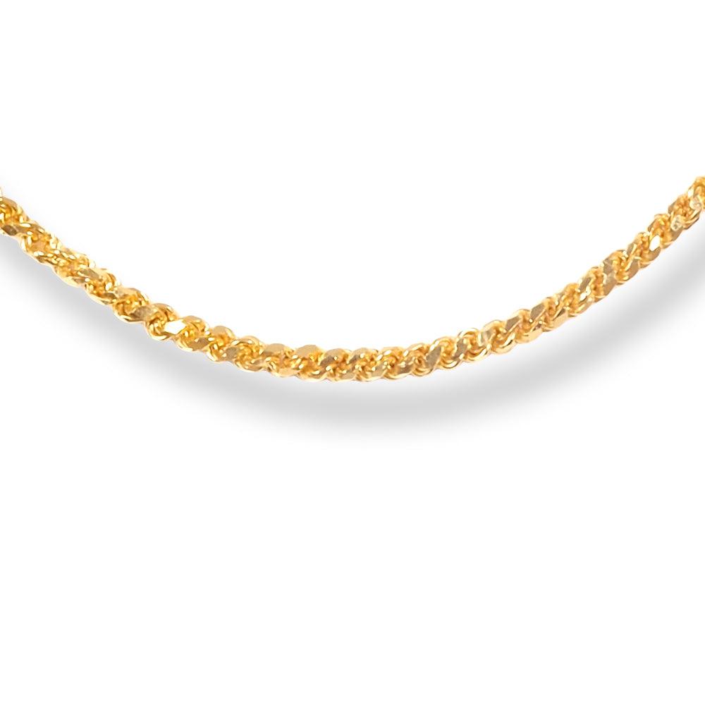 22ct Gold Rope Chain with Hook Clasp C-7142