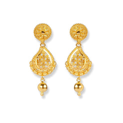 22ct Gold Set with Filigree Work N-7915 - Minar Jewellers