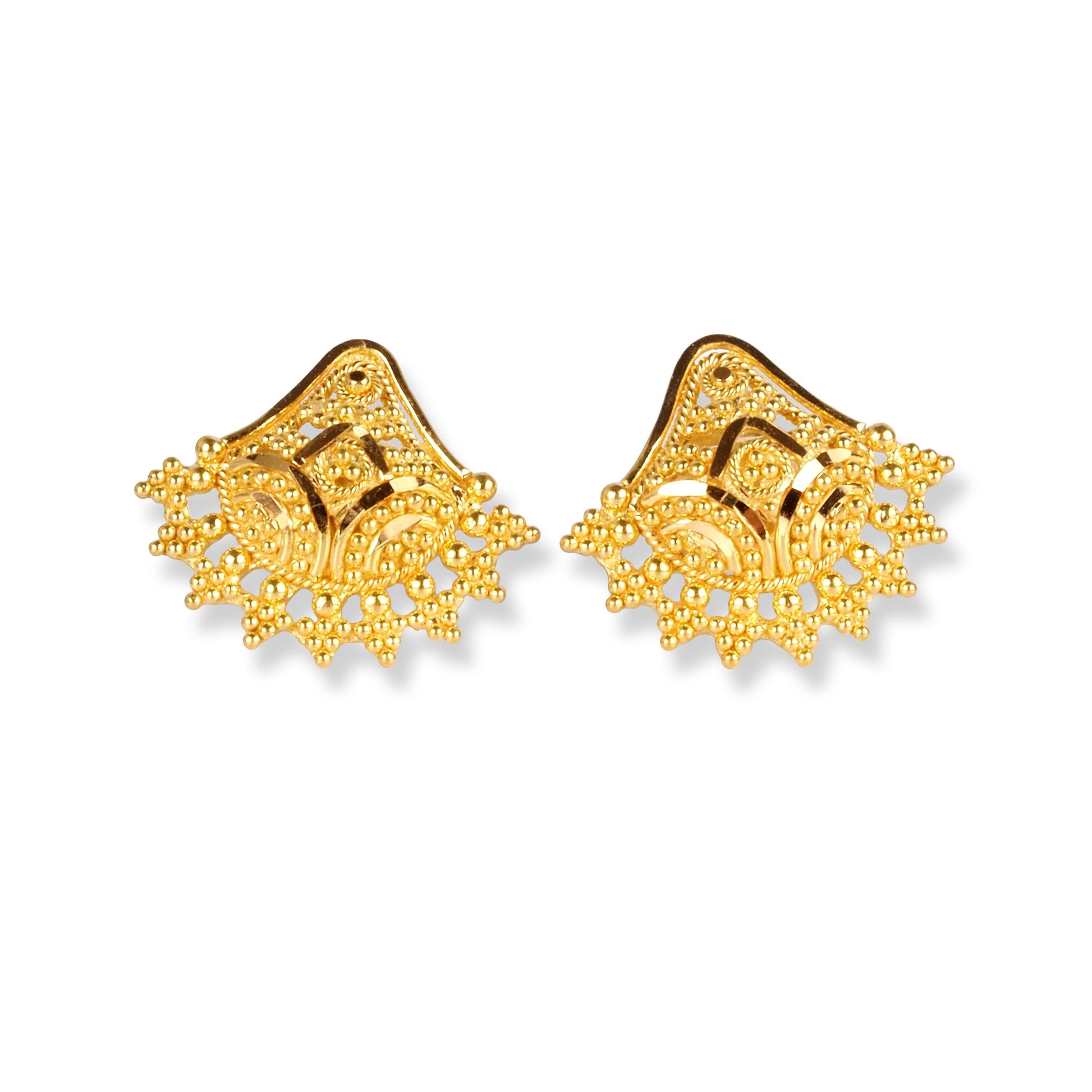 22ct Gold Set with Filigree Work N-7916 - Minar Jewellers