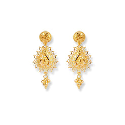 22ct Gold Set with Filigree Work N-7917 - Minar Jewellers